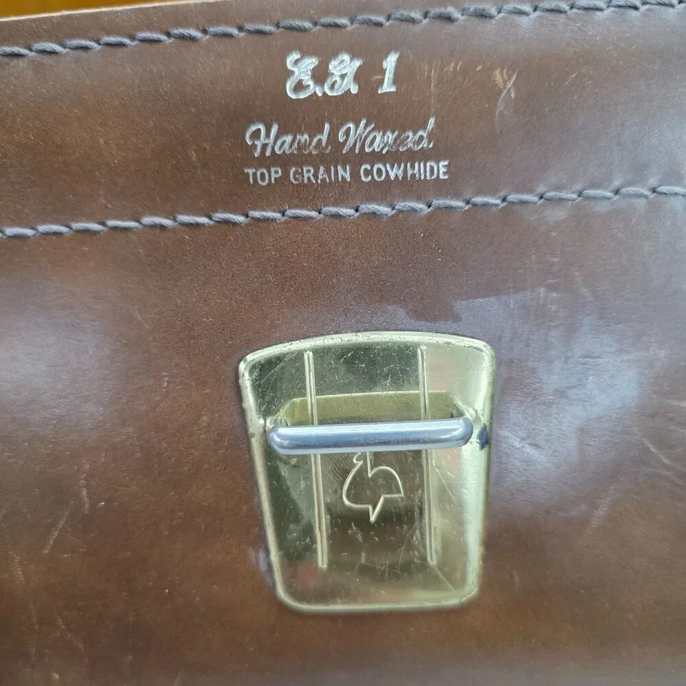 E.G 1 Leather Hand Waxed Messenger Bag